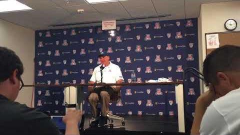 Watch: Arizona coach Rich Rodriguez reacts to Wildcats' 62-24 win over NAU